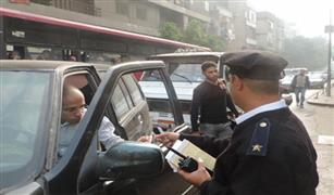 ضبط ٣٢١٠ مخالفة مرورية  بالقاهرة خلال ٢٤ ساعة. 