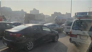 تكدس السيارات على الطريق الدائري ومحور ٢٦ يوليو وميدان التحرير 